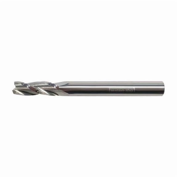 Micro 100 Carb End Mill,1/4 In,3FL,CC,AlTiN Coat GEC-250-3-020X
