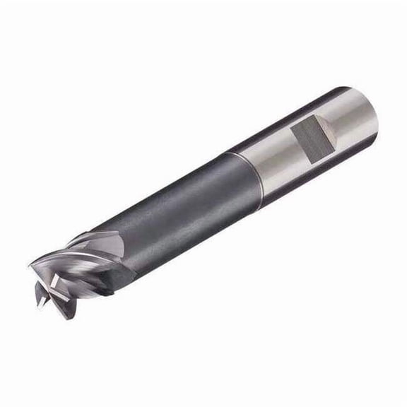 Micro 100 Carbide End Mill,3/8 In,Cut 3/4 In,4 FLT VLR-375-4X