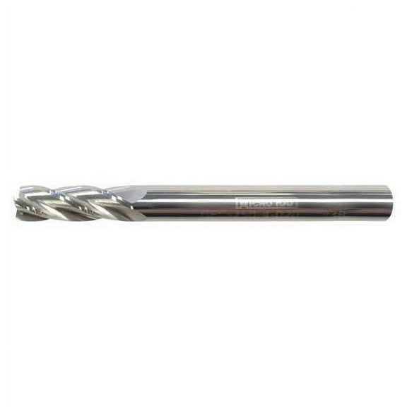 Micro 100 Carb End Mill,5/16 In,4FL,CC,AlTiN Coat GEC-312-4-010X