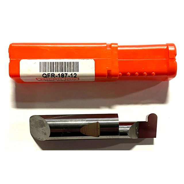 Micro 100 Solid Carbide Radius Grooving Tool 1/2" Shank x 3" Overall