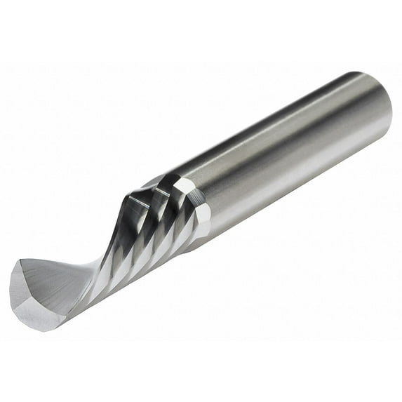 Micro 100 Solid Router Bit,3/8",Spiral Downcut