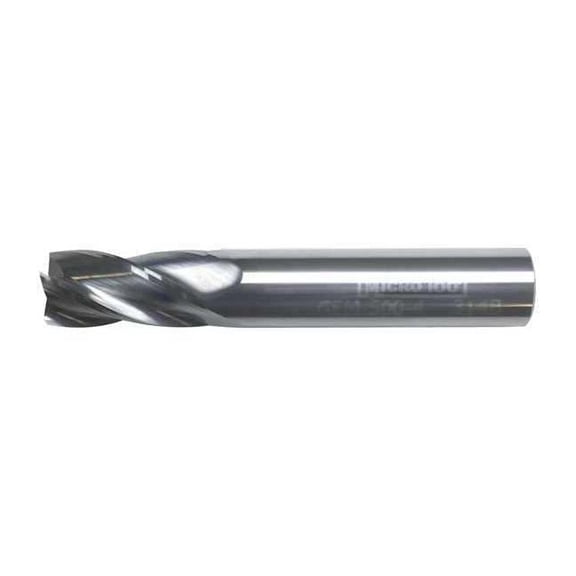 Micro 100 Square End Mill, 0.5 in, Carbide GEM-500-4X