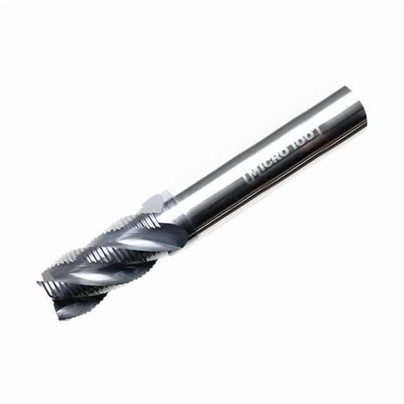 Micro 100 Carbide End Mill, 5/16, Cut 13/16, 4 FLT SHR-312-4X