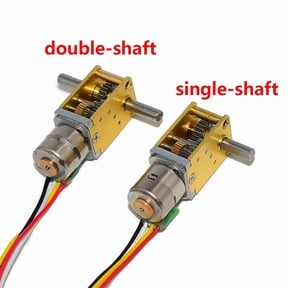 Micro 10mm Worm All Metal Gearbox Gear Stepper Motor DC 5V 6V Reducer Stepping Motor Single/ Dual Shaft DIY Smart Robot Car