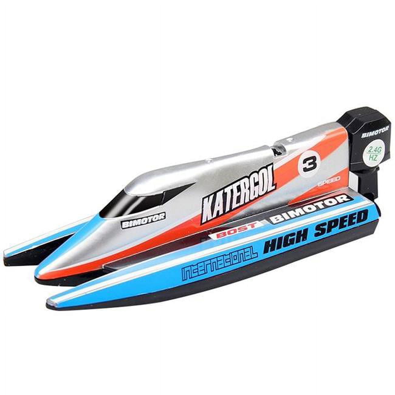 Micro 2.4 GHz Formula 1 Speed Boat with Decals Blue Walmart