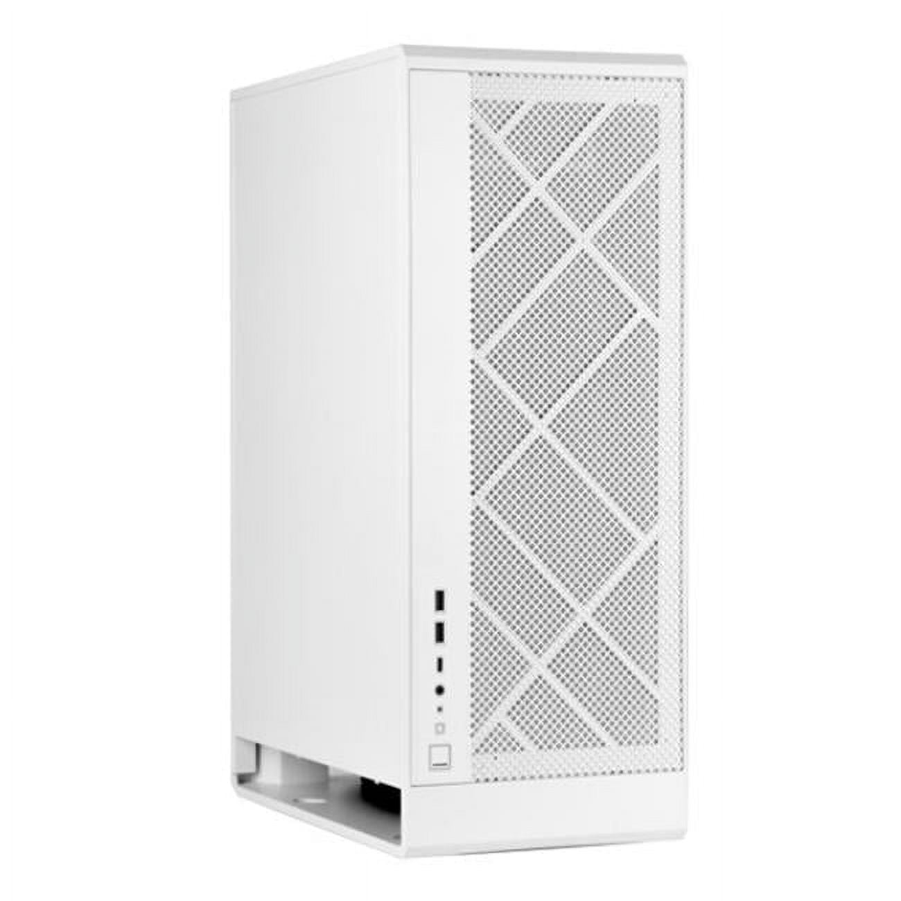 Micro-ATX Tower with Stack Effect Design, White