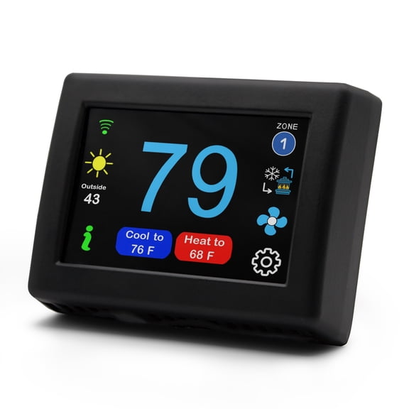 Micro-Air EasyTouch RV Thermostat - 357 Black