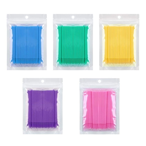 Micro Applicator Brush, Micro Swabs, Disposable Mascara Wands for Eyelash Extension