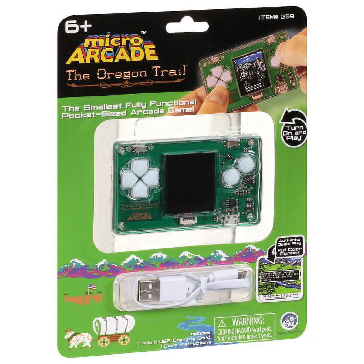 Micro Arcade Handheld Mini Machine | Small Oregon Trail Video Game