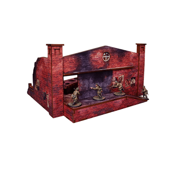 Micro Art Studio WW2 Ostfront Stalingrad: Factory Back (With Ramp) Prepainted