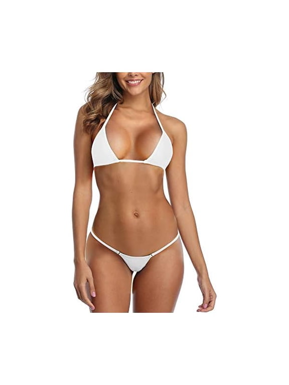 Micro Bikini Extreme G String Thong Bikinis Sexy Mini Bathing Suit for Women Womens Swimsuits Microkini Swimsuit