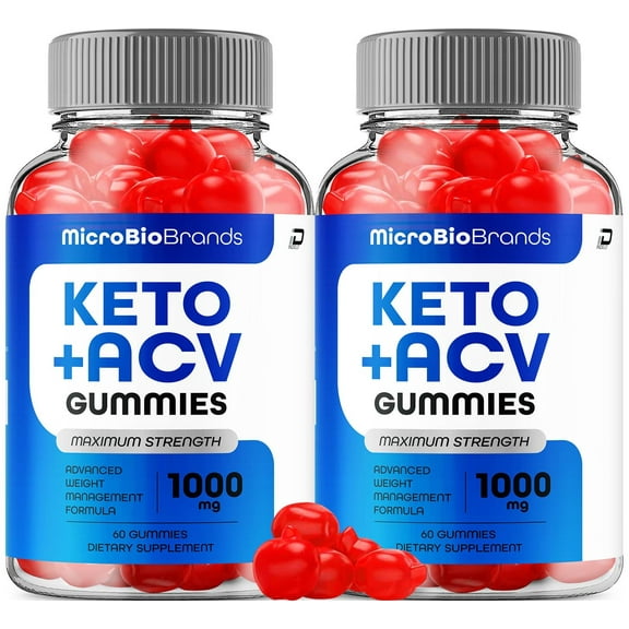 Micro Bio Brands ACV Gummies Supplement, MicroBioBrands Formula Gummy, 2 Pack , 120 Gummies