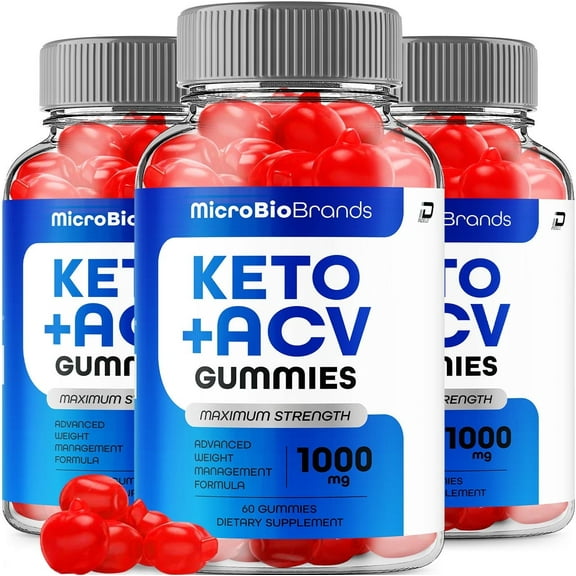 Micro Bio Brands ACV Gummies Supplement, MicroBioBrands Formula Gummy, 3 Pack , 180 Gummies