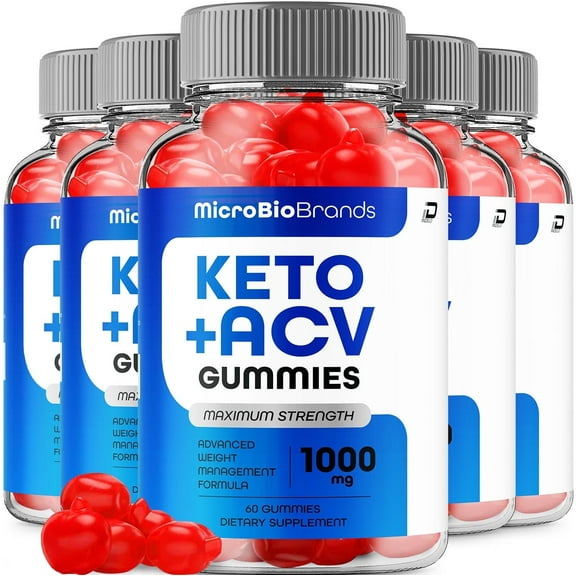 Micro Bio Brands ACV Gummies Supplement, MicroBioBrands Formula Gummy, 5 Pack , 300 Gummies