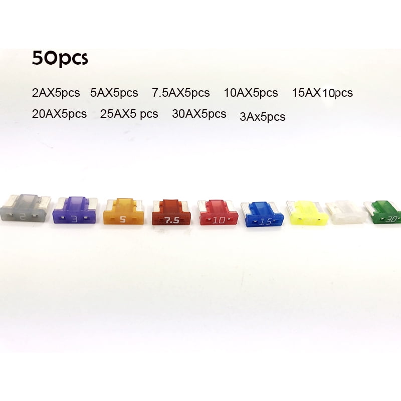 YINETTECH 5pcs 20A 58V Square Female Fuse Compatible With Ford OE 4655702 Electrical Replacement