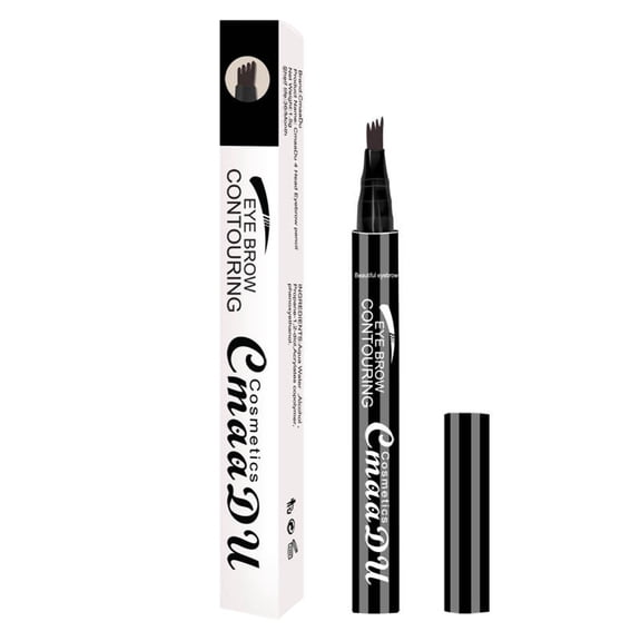 Micro Brow Pencil, Eyebrow Pen, Microblade Brow Pen,4-Tip Microblade Brow Pen,Liquid Water Eyebrow Pencil 3D Simulation, Eyebrow Color Rendering, Natural Sweat Eyebrow Pencil, Four Colors