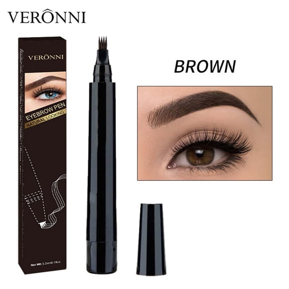 Micro Brow Pencil, Eyebrow Pen, Precise Eye Brow Makeup Pen, Four Headed Eyebrow Pen Four Forked Claw Eyebrow Pen
