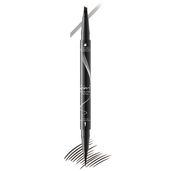 Micro Brow Pencil, Eyebrow Pen, Precise Eye Brow Makeup Pen, Pencil Quad Microblade Eyebrow Pencil Liquid Hydration Eyebrow Pencil Brow Colour Rendering Long Lasting Waterproofed 2ml