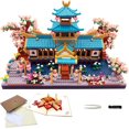 Micro Building Blocks Set，Chinese Suzhou Garden Architecture and Cherry