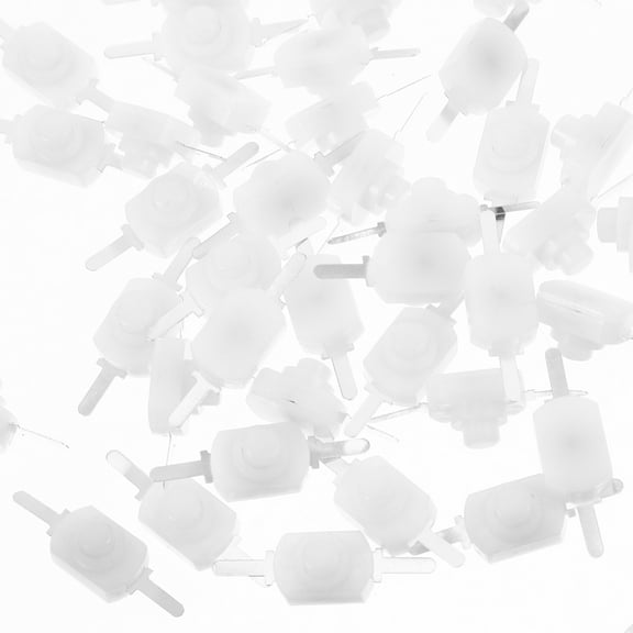 Micro Button Switch Electrical Light Mini Flashlight Push for Wall Outlet White