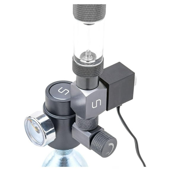 Micro CO2 Regulator Kit - CO2 Kit for Nano Freshwater Planted Aquariums, Minimal Aesthetic CO2 System w/Bubble Counter for Disposable CO2 Cartridges - Regulator Kit