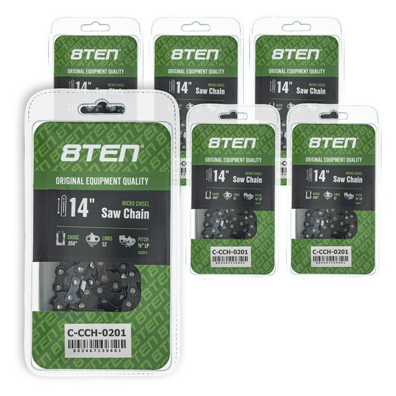 Micro Chisel Chainsaw Chain 14 inch .050 3/8 LP 52DL for Husqvarna 6 Chains 810-CCC2423H