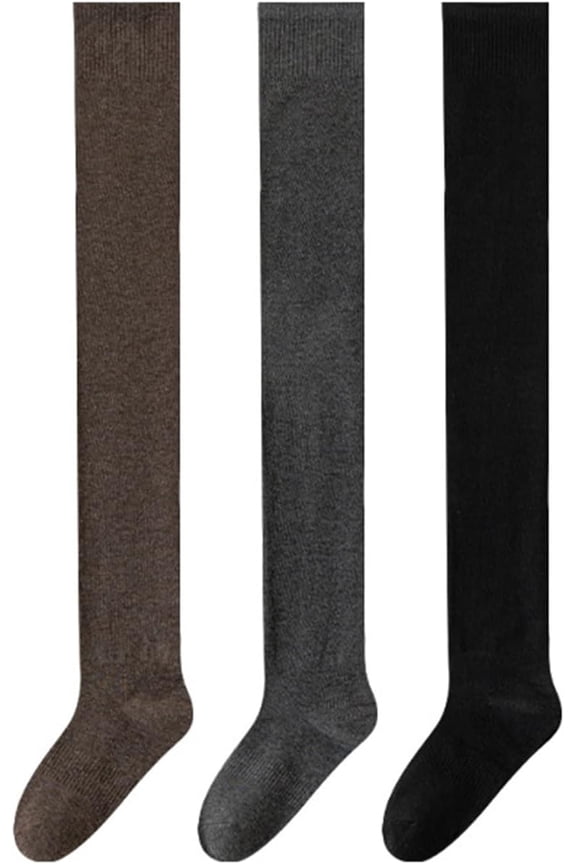 Micro-Compression Slimming Knee-High Warm Stocking for Women, Winter Warm Knitted Thigh High Boot Socks