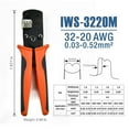 thumbnail image 1 of Micro Connector Pin Crimping Tool 0.03-0.52mm² 32-20AWG Ratcheting Crimper, 1 of 9