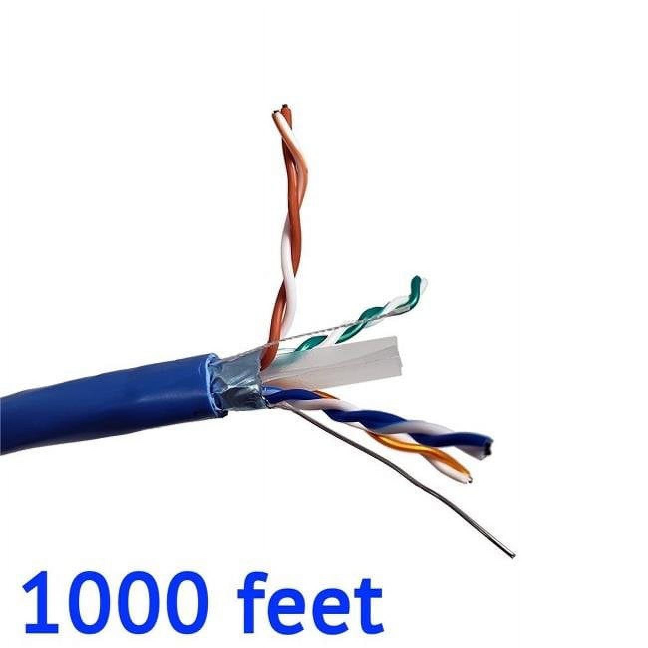 Micro Stp Micro Connectors 1000 ft. Solid Shielded STP CAT6 Bulk Ethernet Cable ...
