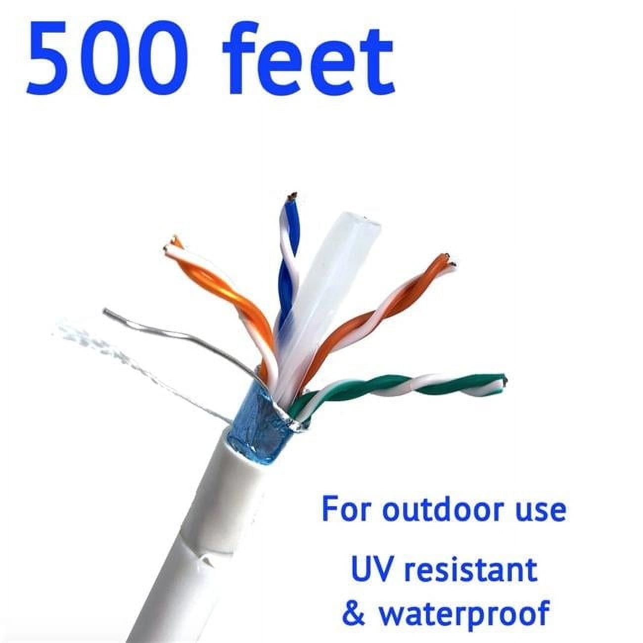 Micro Stp Micro Connectors TR4-560WOU-500 500 ft. Solid Shielded STP Cat6 Outdoor ...
