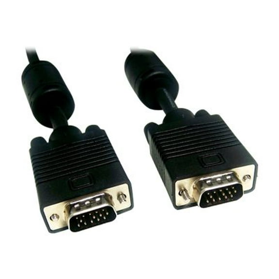 Micro Connectors, Inc M05-112MDS 25Ft SVGA Double Shielded HD15 M/M Cable