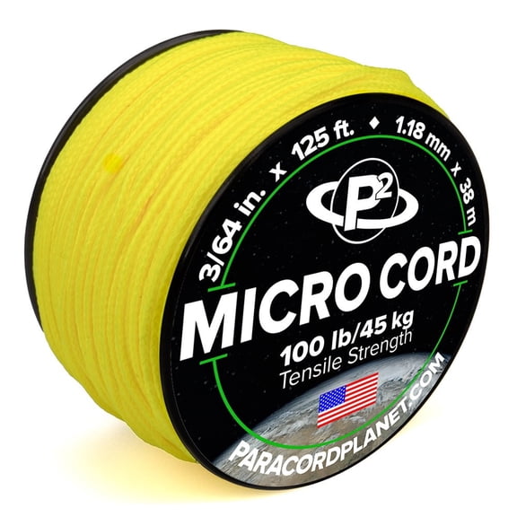 Micro Cord - Canary Yellow - 125 Feet - Spool