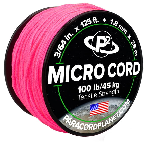 Micro Cord - Neon Pink - 125 Feet - Spool