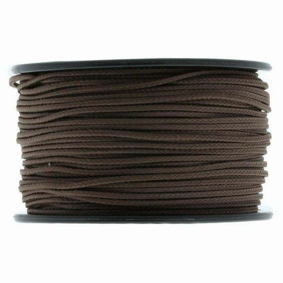 Micro Cord Paracord 1.18mm x 125' Brown by Jig Pro Shop - Made in the USA