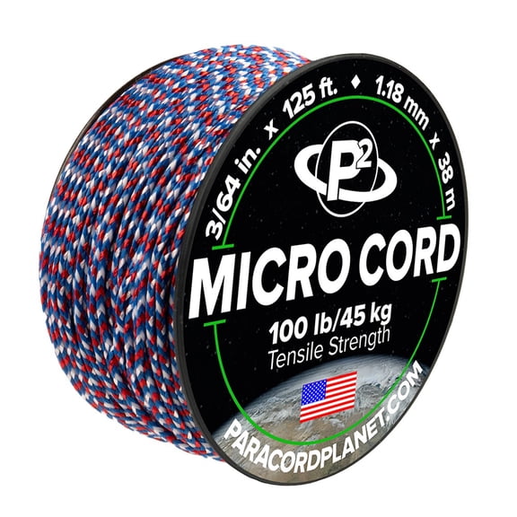 Micro Cord - USA Camo - 125 Feet - Spool