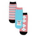 thumbnail image 1 of Girls Micro Cozy Character Socks, 3 Pack, Soft Plush Whimsical Pattern Socks, LT PINK, M/L, 1 of 17