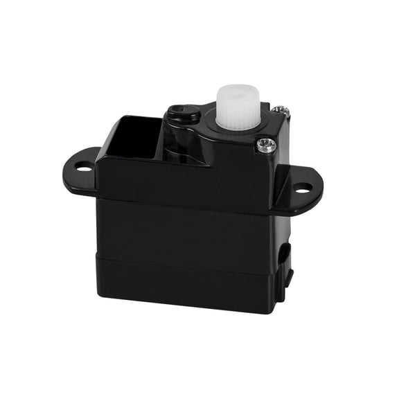 Micro Digital Servo Mini Rc Servo Motor 0.8 Inch Durable Hard Plastic Lightweight Gearless Servo for Fixed Wing Airplane Small Drone Model Remote Play Sets Black 1 Pack