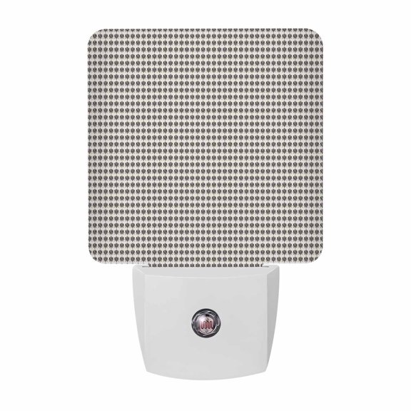 Micro Dot LED Night Light, Minimalist Modern Black White Tiny Circle Night Lights plug into Wall with Smart Sensor Dusk to Dawn Sensor for Nursery Bedroom 2.95x4.5in