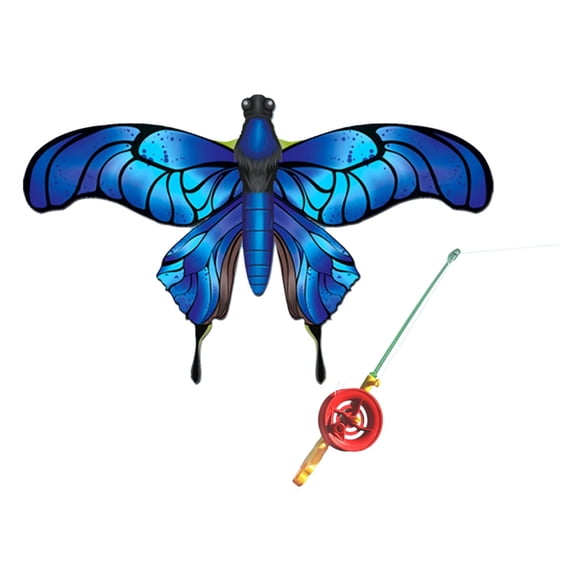 Micro Dynamic Wing Kites with Fishing Rod Line Dynamic Kites Wind Kites Flying Toy for Children EasyFly Kites Outdoor Toy