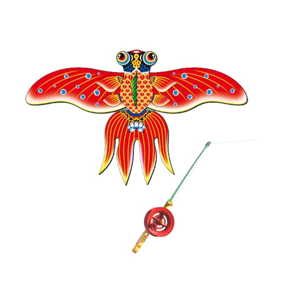 Micro Dynamic Wing Kites with Fishing Rod Line Dynamic Kites Wind Kites Flying Toy for Children EasyFly Kites Outdoor Toy
