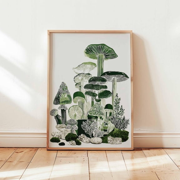 Micro Ecosystem Nature Educational Science Biology Botanical Study Art Unframed Paper Print