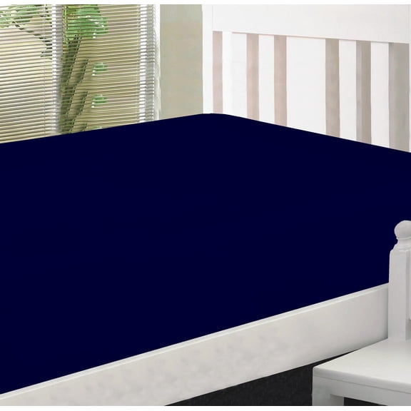 Micro Fiber 2 Twin XL Navy Blue Fitted Bed Sheets (2-Pack) Soft and Comfy - Twin Extra Long, 15" Deep Pocket, 39" x 80" Great for Dorm Room, Hospital and Split King Dual Adjustable Beds (Navy Blue)