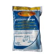 Micro Filtration Vacuum Bags for Tri Star/Compact 12 Bags[738EC], Fits Miracle Mate,Airstorm, Patriot, MG1, MG2, Tristar EXL, Dust Care PULLMAN-HOLT.., By Tristar