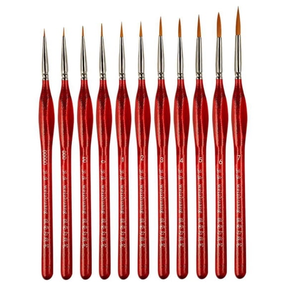 Micro Fine Detail Paint Brushes Set for Acrylic Aquarelle 11 Brushes Set