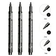 thumbnail image 1 of Micro Fineliner Drawing Art Pens: 3 Black Fine Line Waterproof Ink Set Artist Supplies Archival Inking Markers Liner Professional Sketch Outline Crafts Anime Sketching Watercolor Kit Stuff, 1 of 8