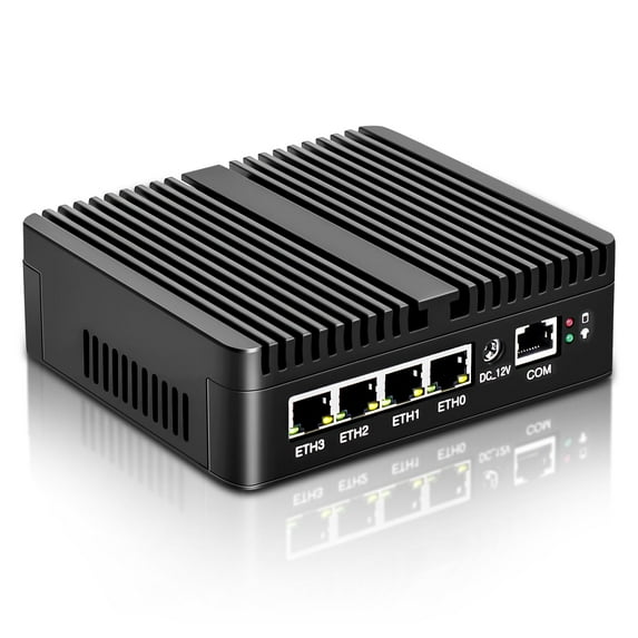 Micro Firewall Appliance J4125,4X i226-V 2.5G FanlessMini PC NO Ram NO ...