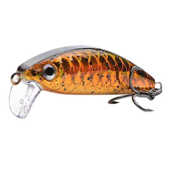 Micro Fishing Lure 1.6 in 0.12 Oz Ultra Thin Single Hook Hard/bait, Jerkbait for Trout Creek Chub, Light Tackle, Easter Gifts, E