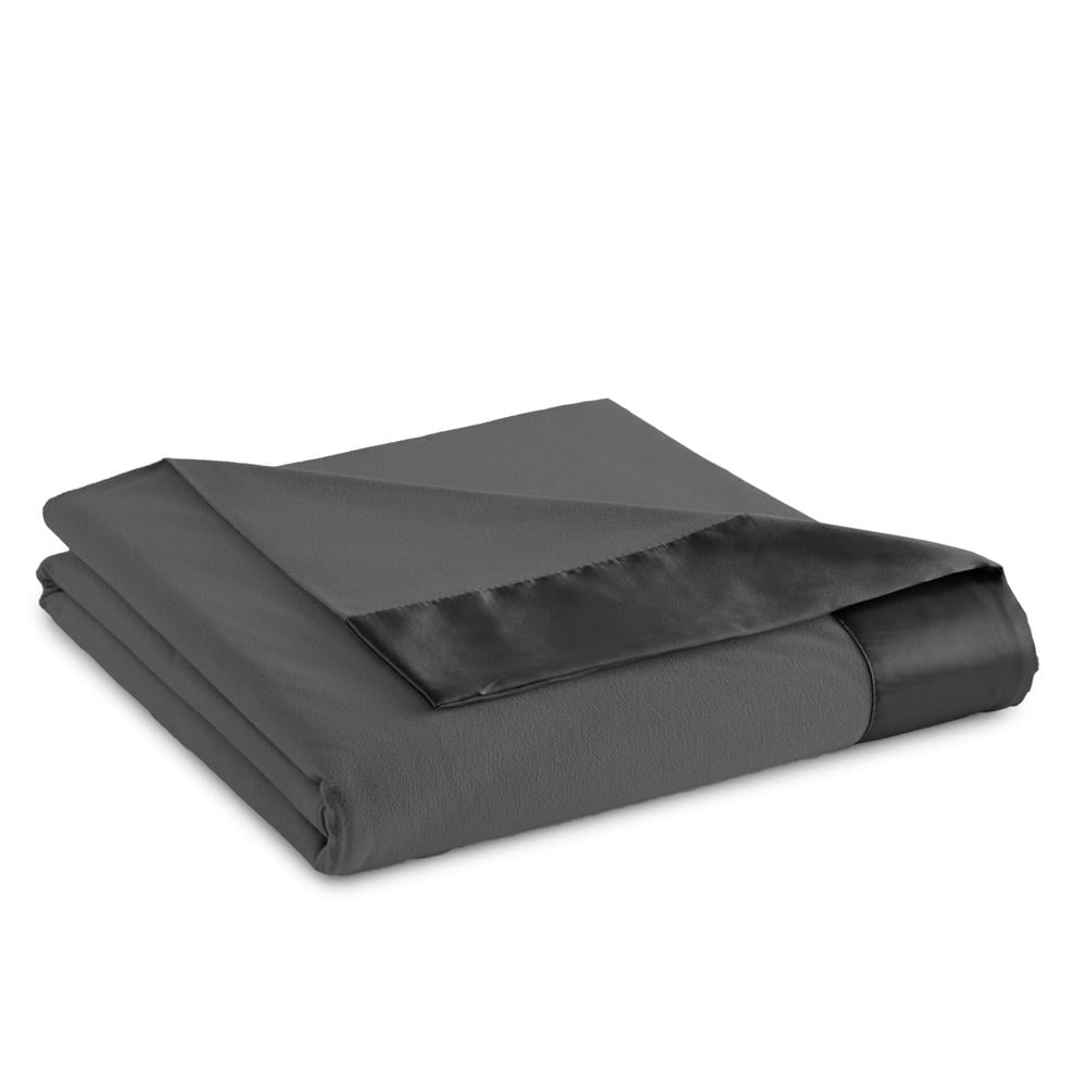Micro Flannel All Seasons Lightweight Sheet Blanket, King, Charcoal
