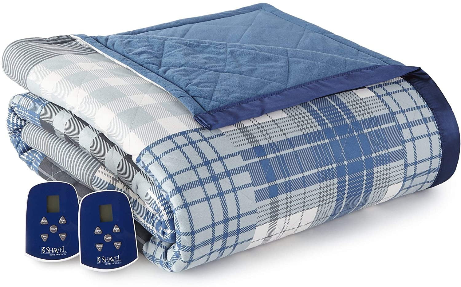 Micro Flannel® Electric Heated Blanket, Queen, Smokey Mt. Plaid -  Walmart.com
