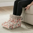 thumbnail image 1 of Micro Flannel Heated Foot Warmer, One Size, Winterberries, 1 of 1